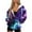 Purple Lightning, variant on Uorisanigo Purple Lightning Womens Zip Oversized Hoodie Comfortable Oversized Casual Sweatshirts Size XS Lightweight Drop Shoulder Comfy Gym Tops