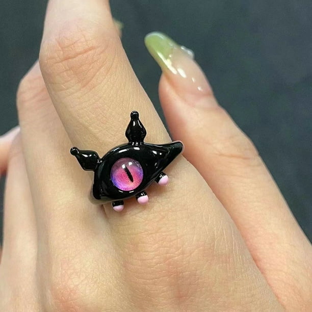 Ins Lindo Gato Raro Pequeno Monstruo Anillos Mujeres Diseno De Dibujos Animados Moda Versatil Dulce Fresco Viento Anillo Fiesta Joyeria Regalos timetunnel Walmart en linea