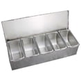 thumbnail image 1 of Stainless Steel 5 Container Bar Ingredient Container, 1 of 5