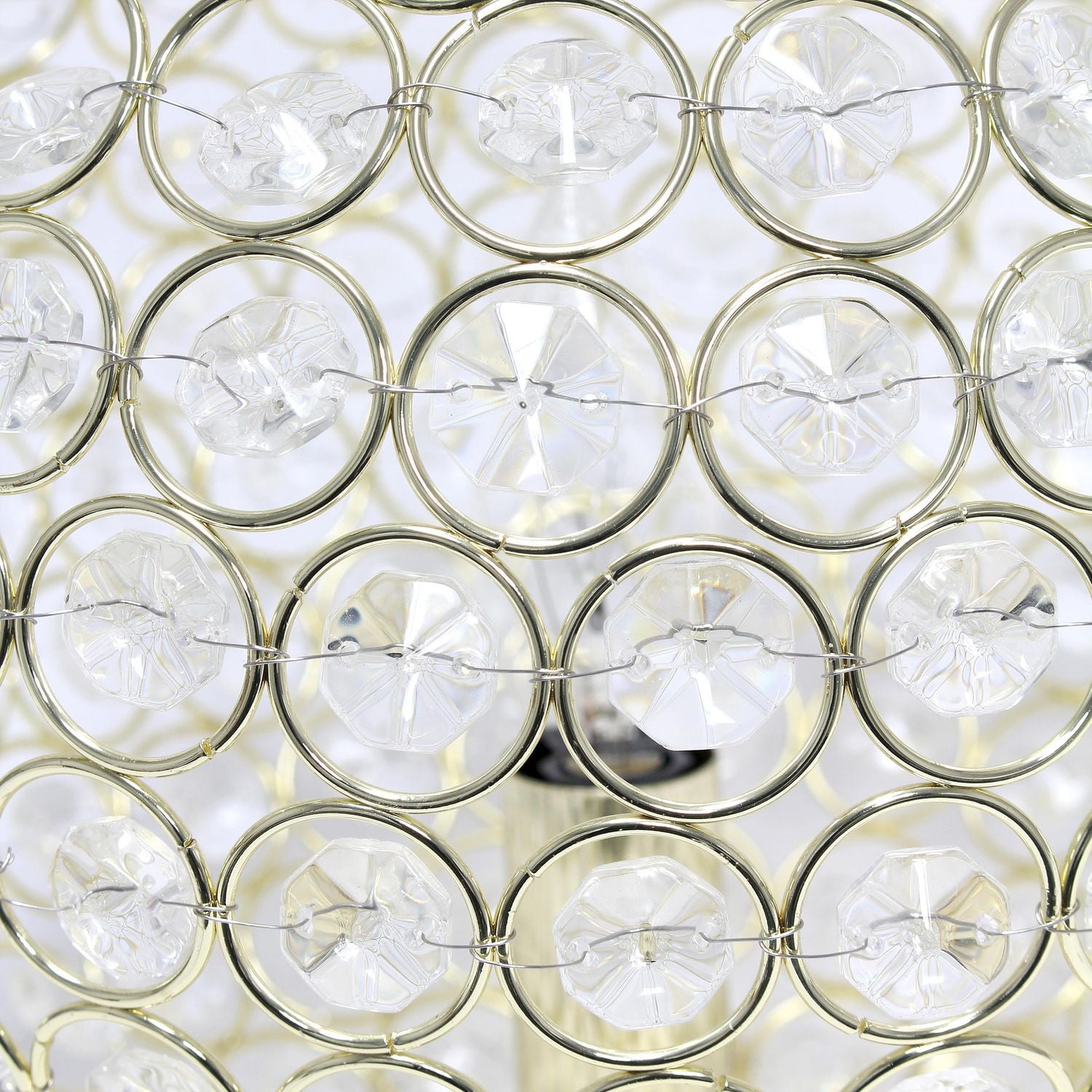 Elegant Designs Elipse 10 Inch Crystal Ball Sequin Table Lamp