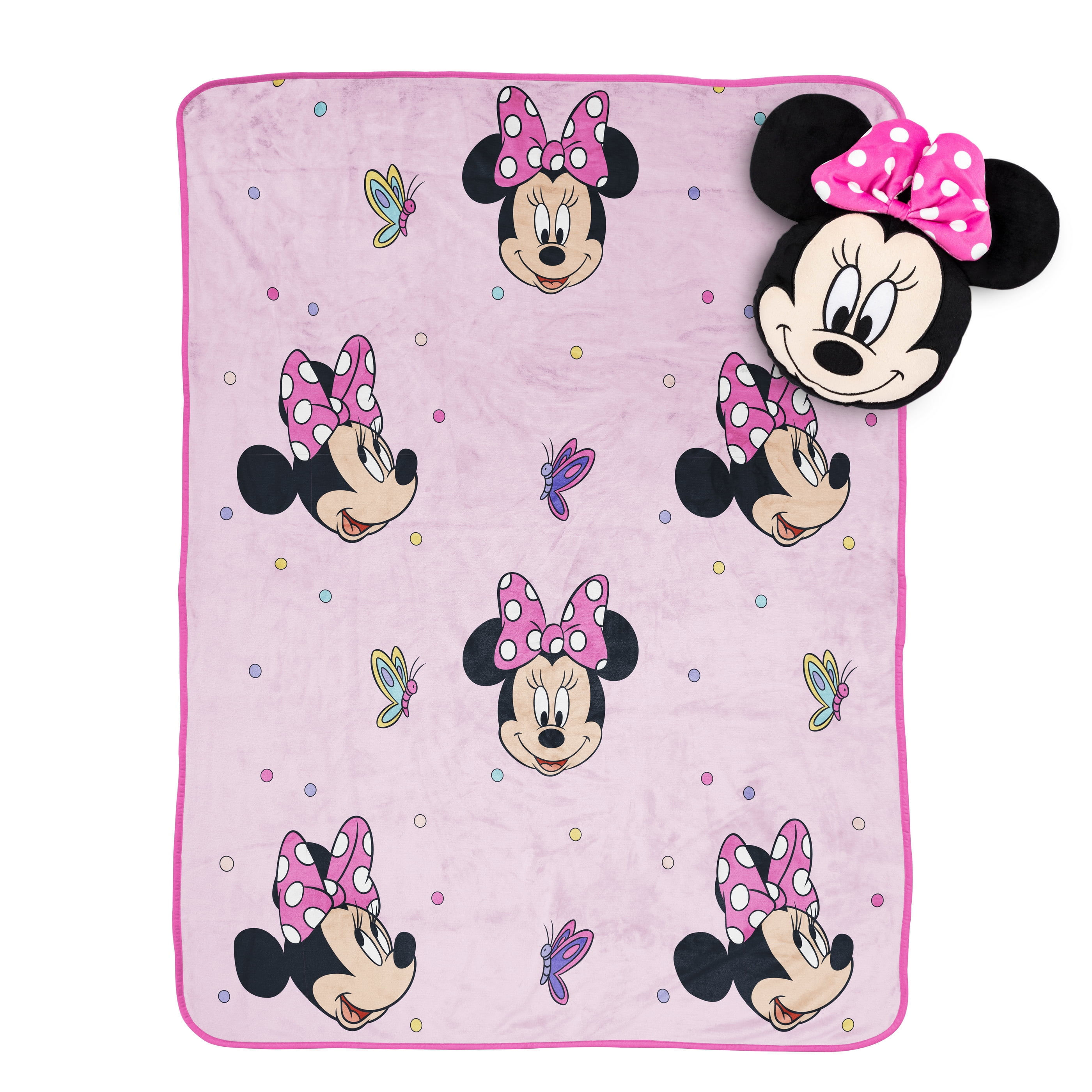 Minnie Mouse Nogginz Pillow and Travel Blanket Set