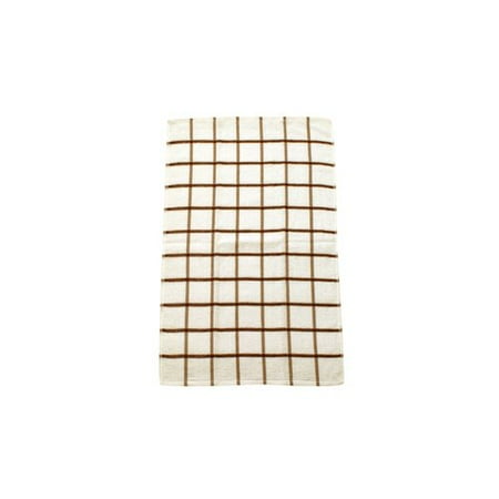 Mainstays Windowpane Kitchen Towel, Brownstone