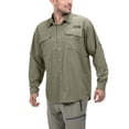 thumbnail image 2 of Little Donkey Andy Men's UPF 50+ UV Protection Shirt, Long Sleeve Fishing Hiking Shirt Size XS, 2 of 5