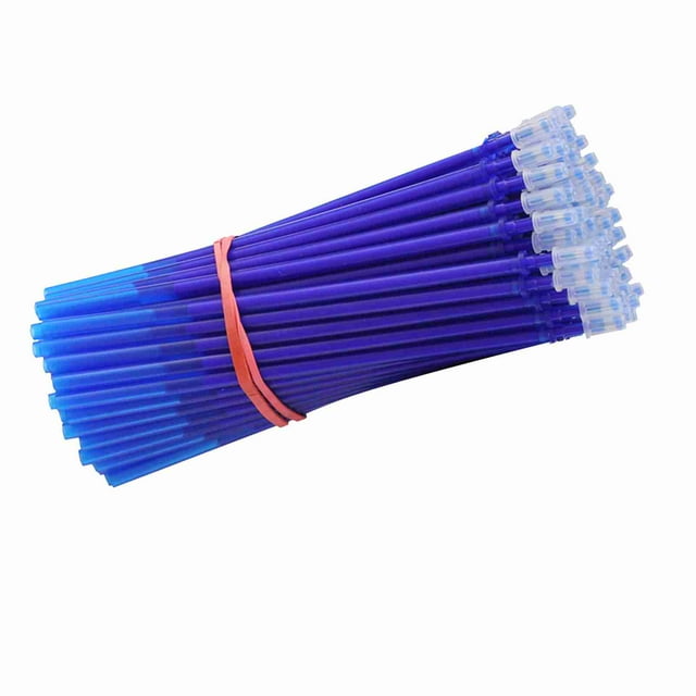 Stylos effaçables, encres à encre bleu encre en gel de gel Refills de stylo effilés avec un point final de 0,5 mm pour les stylos effacés du bureau d'écriture de la papeterie