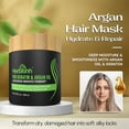 thumbnail image 3 of (4 pack) Herbishh Hair Care Gift Set for Women & Men – Dark Brown Hair Dye Shampoo, Argan Hair Oil, Keratin & Argan Hair Mask, Hair Color Stain Remover Wipes – Holiday or Anniversary Hair Gift Set for Her, 3 of 8