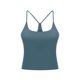 thumbnail image 1 of Chaleco de yoga con almohadilla para el pecho y correa de belleza en forma de Y sexy para primavera y verano, ropa de yoga ajustada elástica que absorbe el sudor para mujer, 1 of 1
