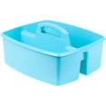 thumbnail image 2 of Storex 2-Compartment Large Caddy – Multipurpose Classroom Organizer with Handle, Teal, 6-Pack (00959F06C), 2 of 8