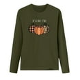 thumbnail image 3 of T-Shirt Blouse Décontracté à Manches Longues pour Femmes, Col Rond, Imprimé, 3 of 6