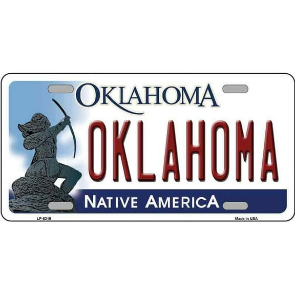 Oklahoma Native America License Plate  LP-6219