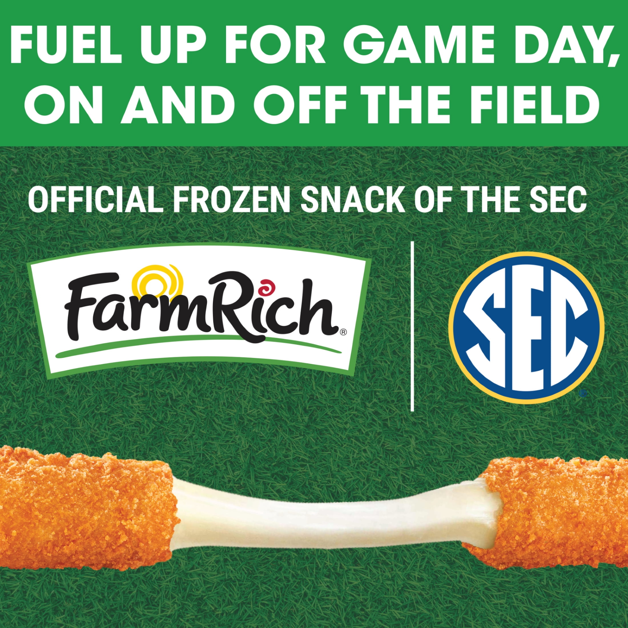Farm Rich Breaded Mozzarella Sticks with Italian Sausage, 14 oz (Frozen Snacks and Appetizers)