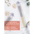 thumbnail image 2 of Set Hand Fans Cosweet 60 para boda con etiquetas de agradecimiento y bolsas, 2 of 7