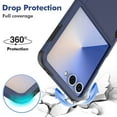 thumbnail image 3 of ELEHOLD for Samsung Galaxy Z Flip 7 2025 Case, Rugged Hard PC Soft TPU Hybrid Anti-Drop  Shockproof Non-Slip Slim Fit Case for Samsung Galaxy Z Flip 7 2025 ,Darkblue, 3 of 6