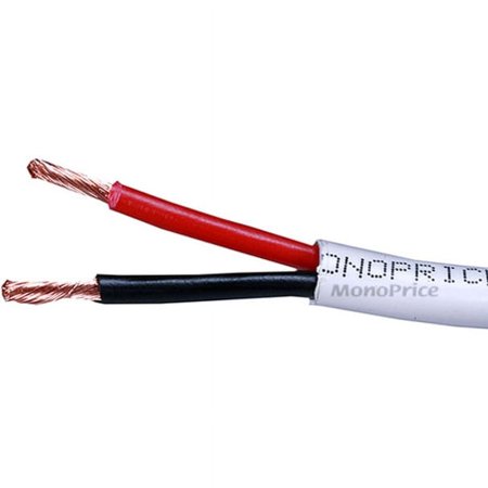 UPC: 0844660038443 | Monoprice Speaker Wire  CL2 Rated  2-Conductor  12AWG  250ft  White