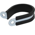 thumbnail image 2 of 35mm Dia EPDM Lined R Shaped Zinc Plated Stainless Steel Pipe Clip Cable Clamp, 2 of 3