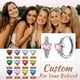 thumbnail image 3 of Pendientes de aro de plata de ley con piedras natales Silvora para mujer. Diamantes creados. Delicada joya de regalo para cumpleaños o Navidad, 3 of 8