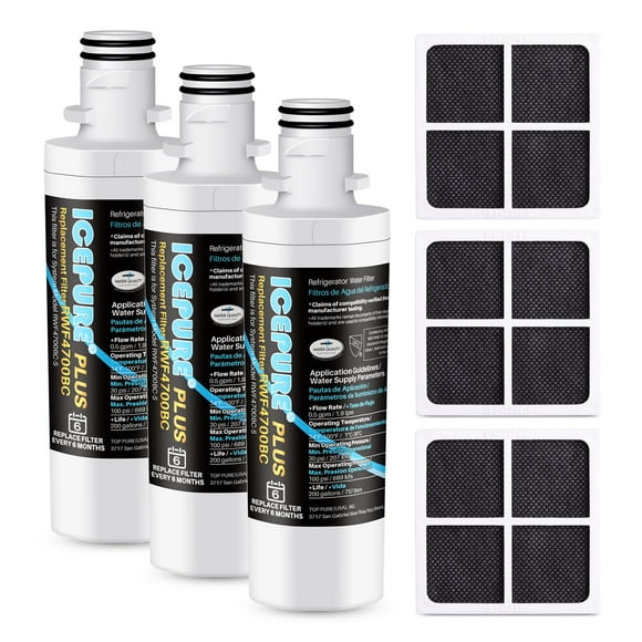 ICEPURE PLUS ADQ747935 NSF/ANSI 53 Certified Replacement for LG LT1000P MDJ64844601, Kenmore Elite 9980, LT1000PC ADQ74793501 LT1000 RWF4700A RWF4700