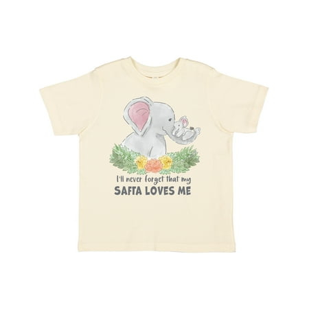 

Inktastic I ll Never Forget That My Safta Loves Me with Cute Elephants Boys or Girls Toddler T-Shirt
