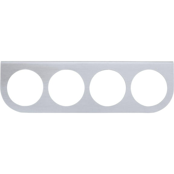 Universal 4 Gauge Dash Panel, Brushed