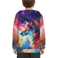 thumbnail image 4 of DISNIMO Galaxy Wolf Hoodie Boys 6-7 Pullover Hoodies for Boys Girls Hooded Sweatshirt Kids Long Sleeve Hoodie Sweatshirts for Children Streetwear Hoodies Casual Soft Clothes, 4 of 6