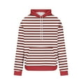 thumbnail image 3 of Hoodie Mens Shirts Hooded Drawstring Adjustable Shirt Men's Striped Printed Colorblock Loose Hooded Sweatshirt Printed Long Sleeve Top Everyday,Streetwear,Outdoor Sports Clothing Shirts For Men, 3 of 4
