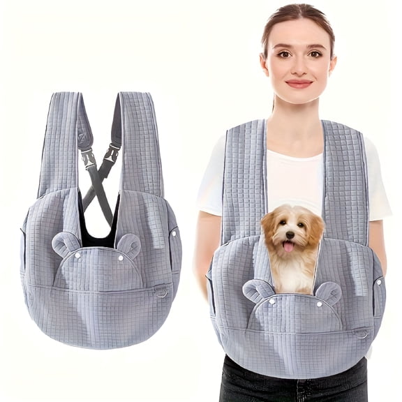 GASTROPOD Extra-Large Dog Sling Carrier - Winter Pet Bag With Cotton Lining, Waterproof & Breathable Design Small Dog Carrier Bag Medium Dog Carrier Bag