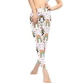 thumbnail image 2 of DISNIMO Penguin Rainbow Printed High Waisted Workout Leggings for Women, Casual Yoga Pants Leggings Tummy Control Workout Yoga Pants for Sport Gym, White, M, 2 of 6