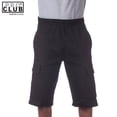 thumbnail image 4 of Pro Club Men's Fleece Cargo Shorts Pants Black 4X-Large, 4 of 4