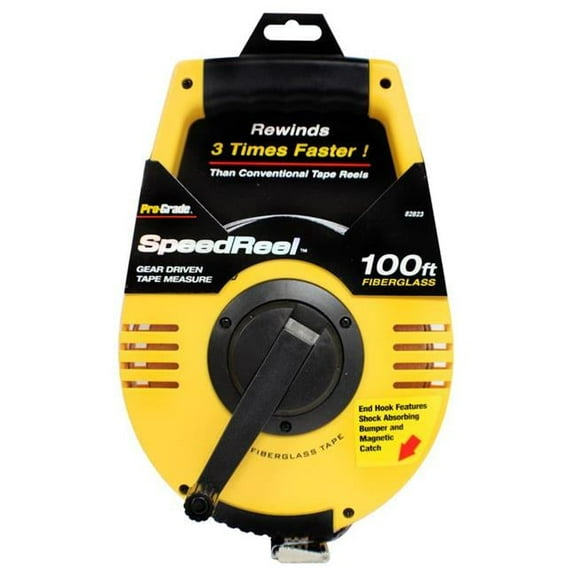 Pro-Grade 82823 100 ft. x 0.5 in. SpeedReel Fiberglass Tape Measure