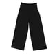 thumbnail image 3 of Pantalones de cintura alta y pierna ancha para mujer: elásticos, informales/para el trabajo/yoga, tejido de punto, para todas las estaciones, color liso, lavables a máquina/a mano, tallas S-XL., 3 of 3