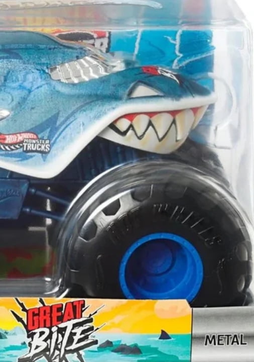 Hot Wheels Monster Trucks Oversized 1:24 Scale  - Great Bite