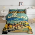 thumbnail image 2 of Feelyou Est Cycling Sleep Full Size Comforter Sets for Teen, Western Farmhouse Bedding Comforter Set, Outdoor Sports Theme Reversible Bedding Sets, Super Cozy Room Decor, 3-Piece, 2 of 8