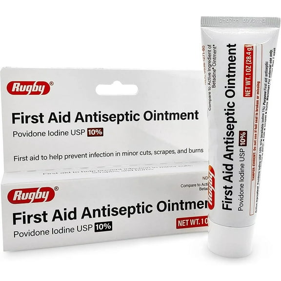 Rugby Povidone Iodine 10% First Aid Ointment 1 oz.