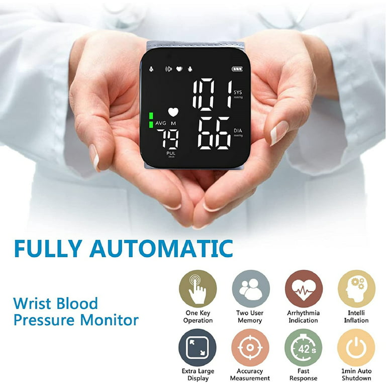 Blood Pressure Monitors Machine For Home Use Wrist bp Cuff Irregular  Heartbeat
