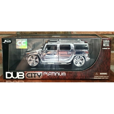 Jada Toys Dub City Platinum Hummer H2 1:24 Chrome limited COLLECTOR CLUB
