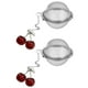 thumbnail image 1 of 2PCS Red Black Cherry Necklace Pendant Accessories for DIY Crafts--red-Product code 44194 red, 1 of 1