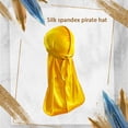 thumbnail image 2 of Headwraps surtido colores larga cola pirata sombrero unisex impermeable a prueba de viento un atractivo elegante diseño transpirable turbante gorros amarillos Methold  AP008604-02B, 2 of 4