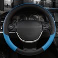 thumbnail image 4 of Holloyiver Car Steering Wheel Cover, 14.5-15 Inch Premium Universal Microfiber Leather Covers, Breathable Anti-Slip Odorless Steering Wheels Accessories for Men Women (Blue), 4 of 6
