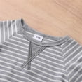 thumbnail image 2 of PatPat Fall Baby Girl Clothes Cotton Boy Long Sleeve Striped Pullover and Trousers Set, 18-24 Months, 2 of 6