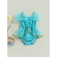 thumbnail image 6 of Cjfdfy Toddlers Baby Girl Arabian Princess Costume Outfit Blue Tulle Romper Newborn Baby Girls Halloween Birthday Cosplay Party Carnival Clothes Short Sleeve Off-Shoulder Jumpsuit Playsuit, 6 of 9