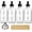 Clear, variant on 4 Pack, 4 oz Blue Dropper Bottles, Black Cap - Essential Oils Bottles for , Personal Care & Beauty - 120ml Thick Dark Blue Glass Tincture Bottles with Eye Droppers, Leakproof