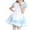 Sky Blue, variant on LOVZFMLL Women's Fashion Solid Casual Long Sleeve Round-Neck Beer Festival Maid Dress Pink 2XL