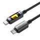 thumbnail image 1 of ACEFAST C21-03 1.2m USB C to USB C Cable 60W Charging Data Transfer Braided Cord with Colorful Light, 1 of 5