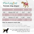 thumbnail image 6 of Paw Legend Reusable Female Dog Diapers Pack of 3, No Leak Doggie Diapers for Heat Cycle, Black, Blue, Pink, Large, 6 of 7