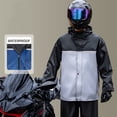 thumbnail image 2 of YUEHUA Motorcycle Rain Suit for Adults, Two Piece Riding Raincoat Heavy Rain Gear, Waterproof Windproof Reflective, Comfortable Breathable Outdoor, 2 of 4