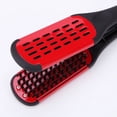 thumbnail image 3 of Cepillo alisador de pelo, cepillo de pelo antitirones de doble cara, peine alisador de pelo profesional, cepillo alisador de pelo antitirones de peluquería, rojo, 3 of 4
