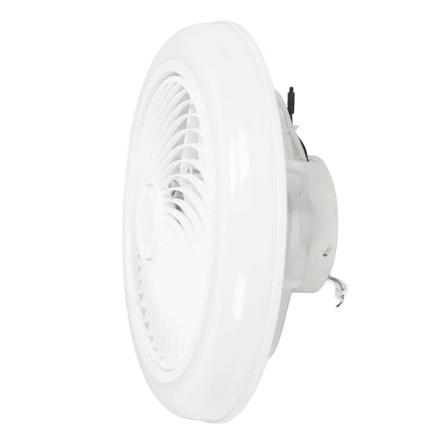 Enclosed Fan Light, Stepless Dimming Timing Ceiling Fan Light Low Noise with Wind Guide Wheel for Bedroom