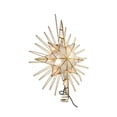 thumbnail image 3 of Kurt Adler 10-Light 14-Inch Gold Glitter Capiz Bethlehem Star Treetop, 3 of 5
