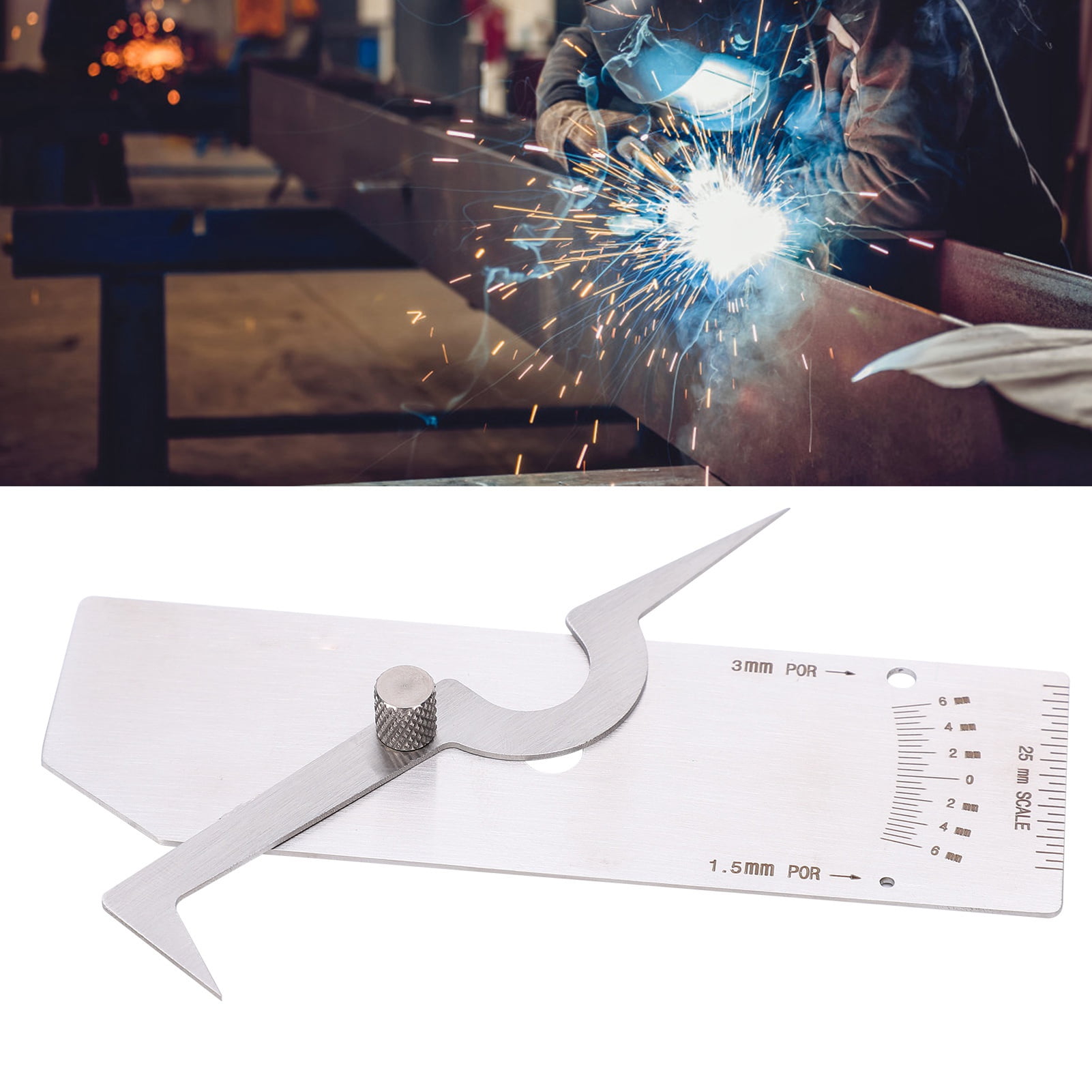 V-Wac Welding Gauge Undercut Gage Stainless Steel Test Ulnar Inspection Tool 