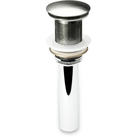 Luxier DS01-TB-V 1 5/8" Bathroom Faucet Vessel Vanity Sink Pop Up Drain Stopper Without Overflow Brushed Nickel
