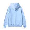 thumbnail image 4 of Resicozy Zip Up Hoodie Men Long Sleeve Solid Color Plain Hooded Sweatshirts Casual Fall Spring Track Jackets with Pockets Light Blue S, 4 of 7